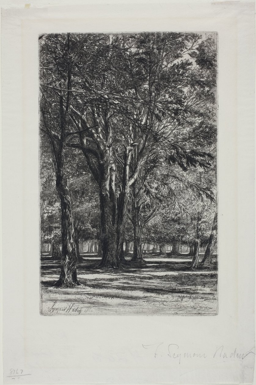 Kensington Gardens, nr. II (stor plade) af Francis Seymour Haden