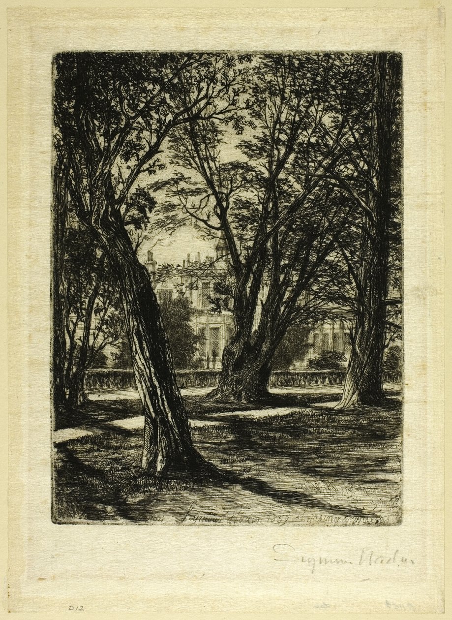 Kensington Gardens, nr. I (lille tallerken) af Francis Seymour Haden