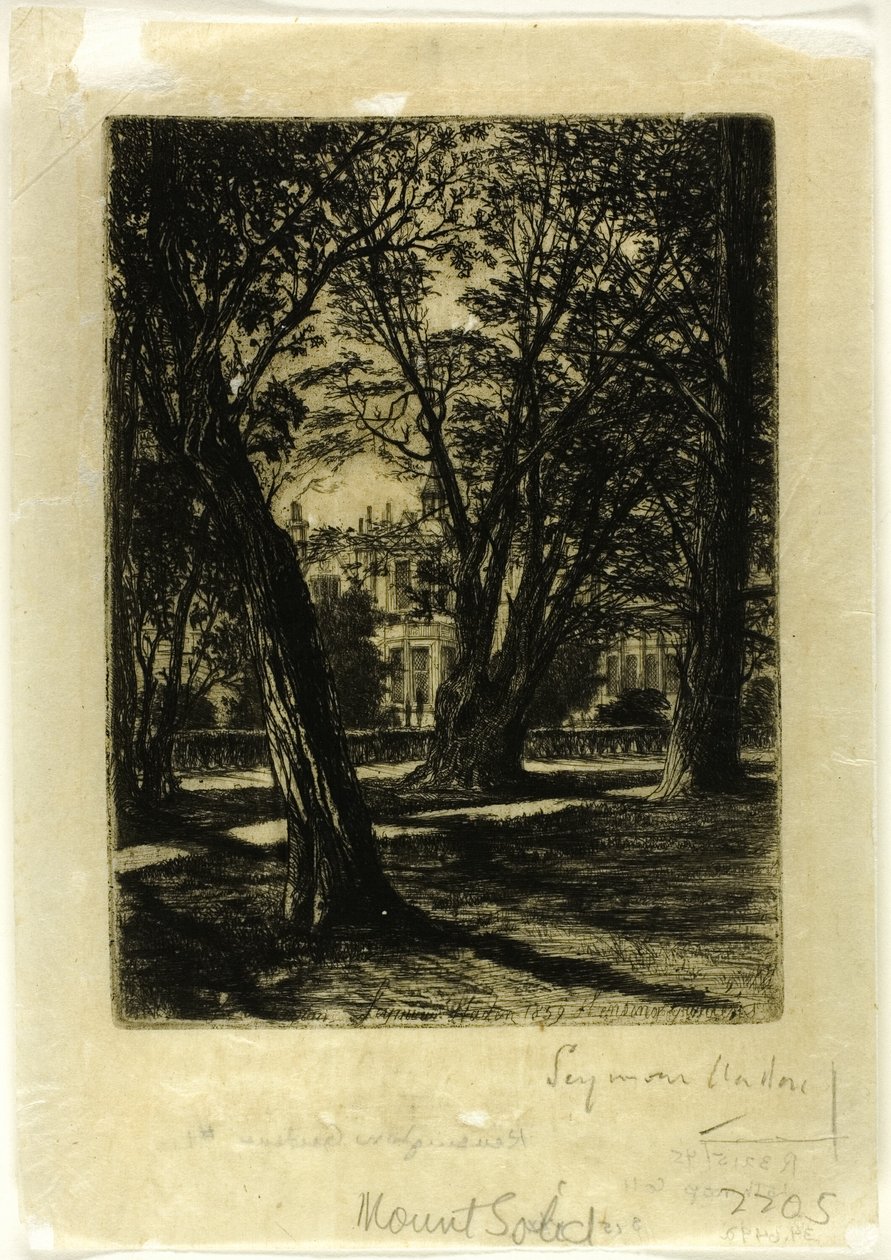 Kensington Gardens, nr. I (lille tallerken) af Francis Seymour Haden