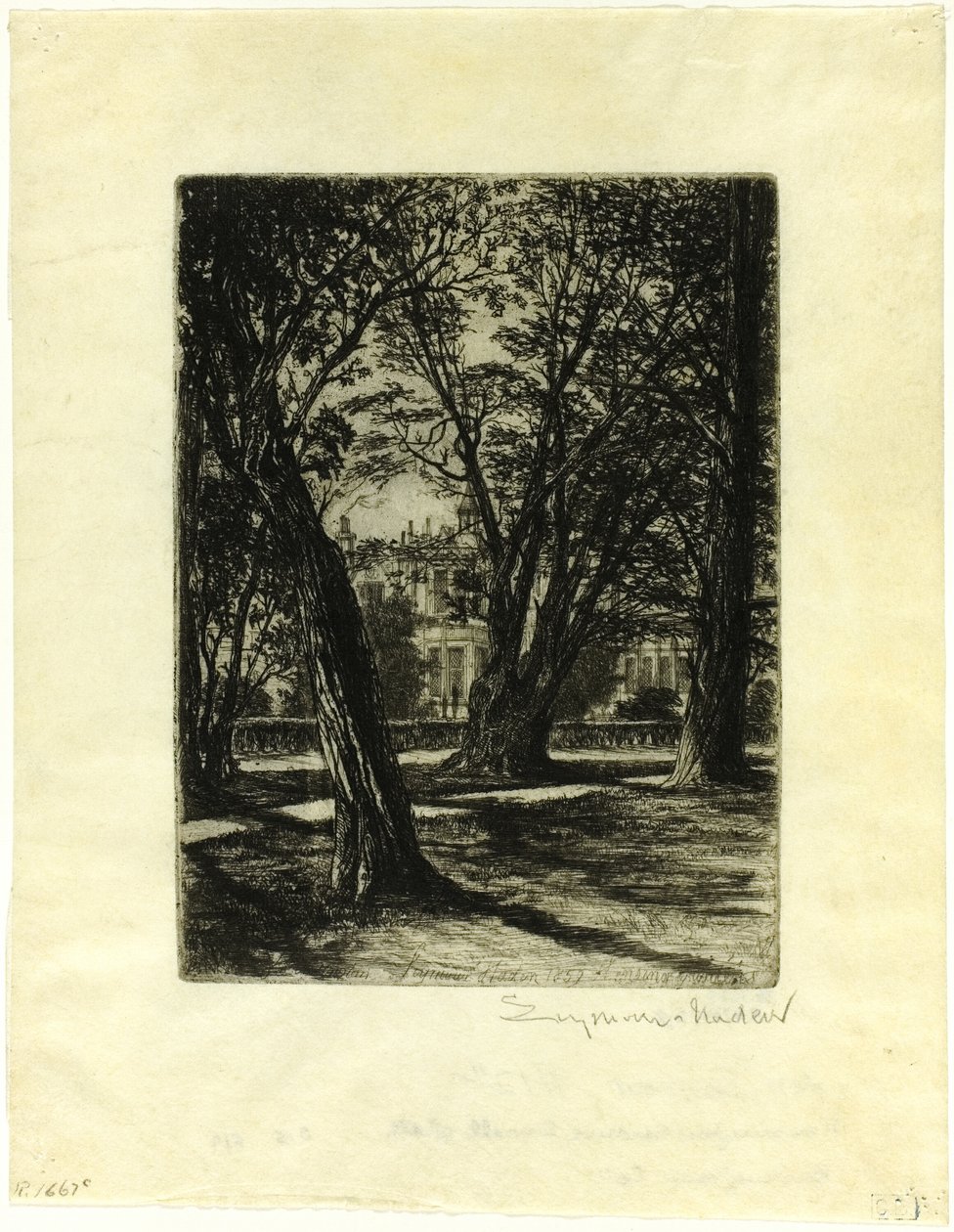 Kensington Gardens, nr. I (lille tallerken) af Francis Seymour Haden