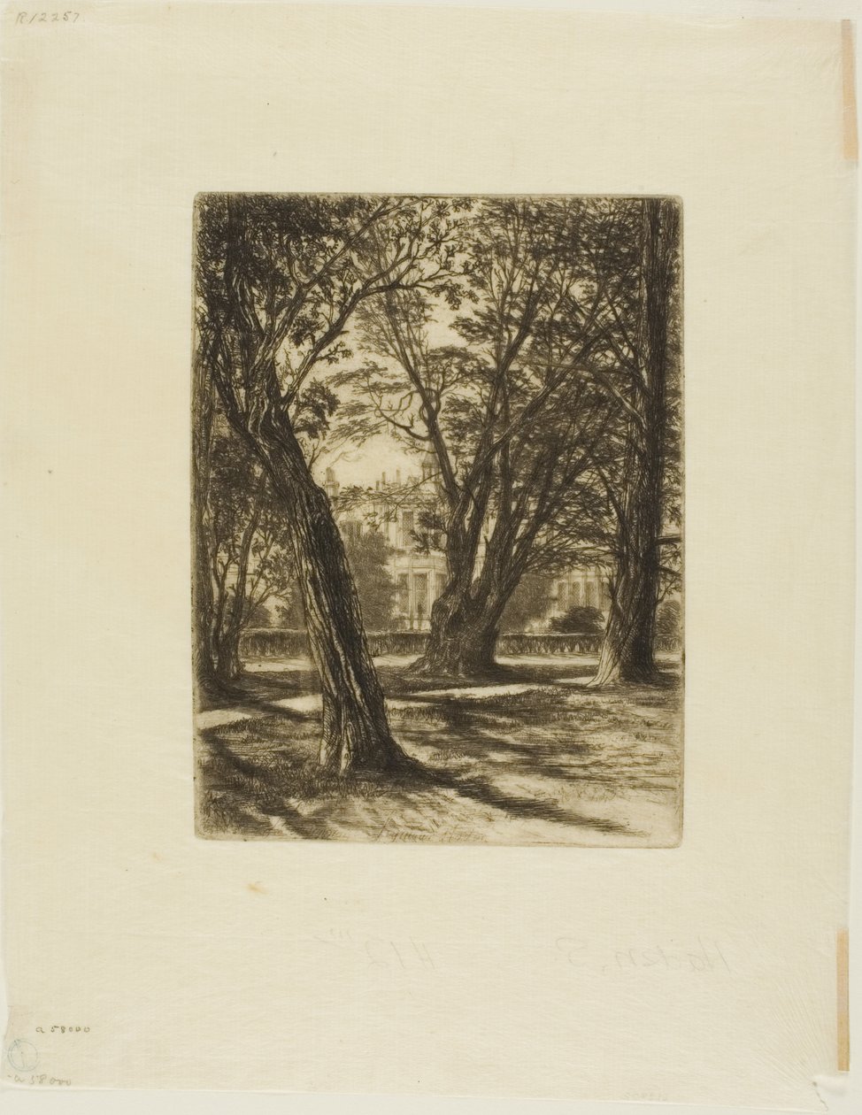 Kensington Gardens, nr. I (lille tallerken) af Francis Seymour Haden