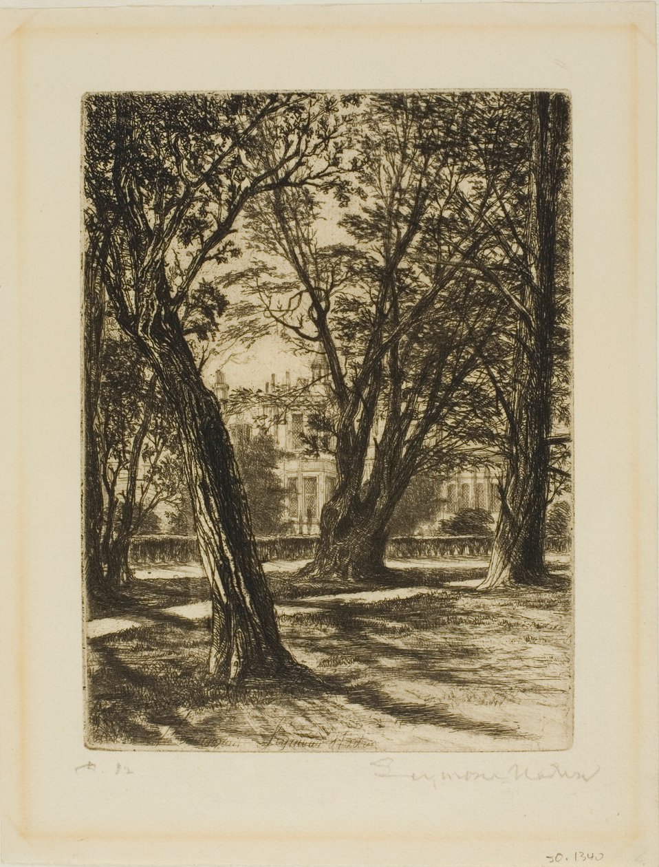 Kensington Gardens, nr. I (lille tallerken) af Francis Seymour Haden