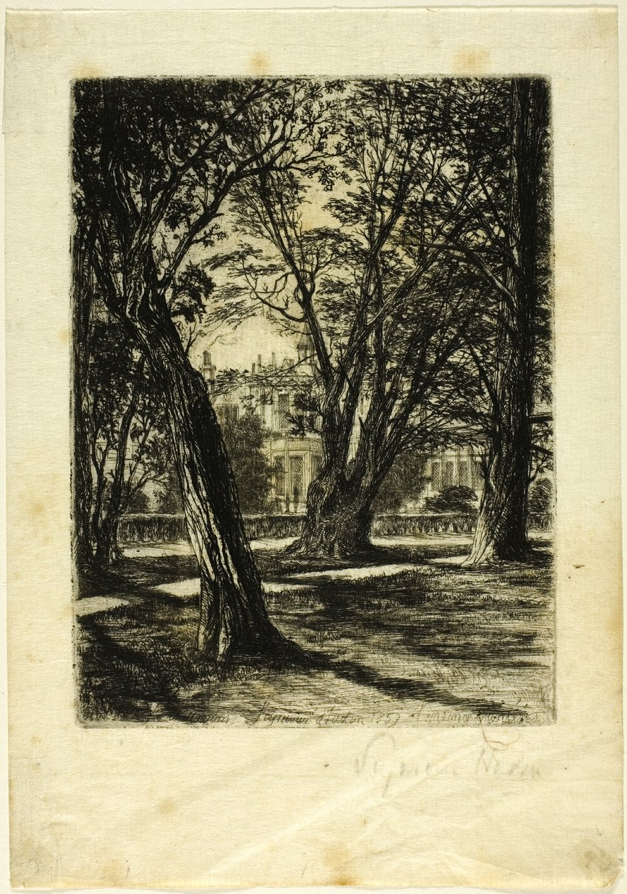 Kensington Gardens, nr. I (lille tallerken) af Francis Seymour Haden