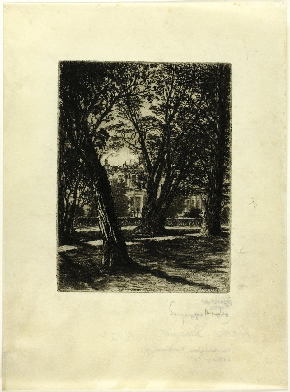 Kensington Gardens, nr. I (lille tallerken) af Francis Seymour Haden