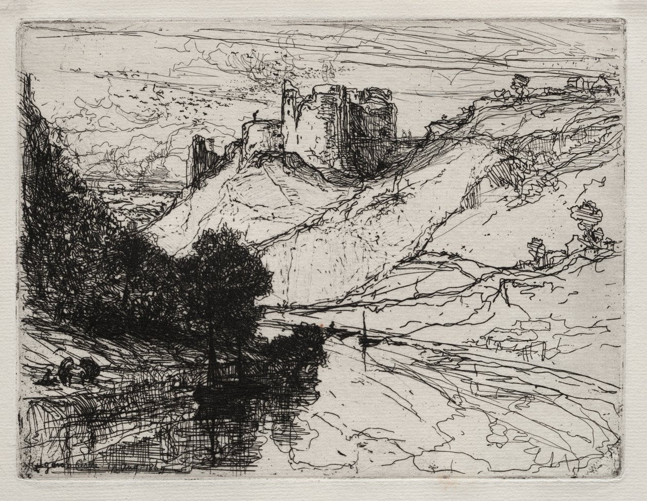 Kilgaren Slot af Francis Seymour Haden