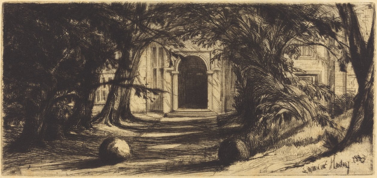 Mytton Hall (Lancashire) af Francis Seymour Haden