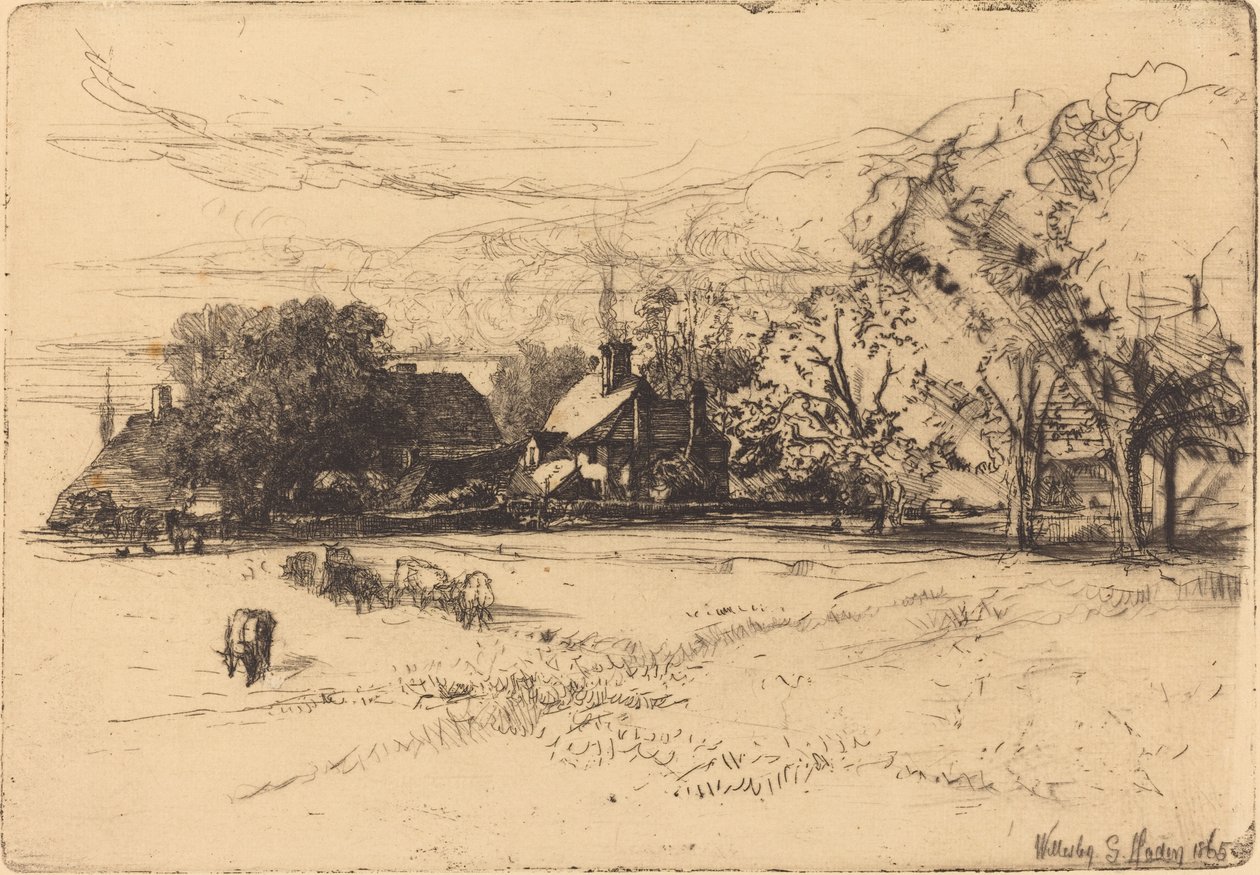 Old Willesley House af Francis Seymour Haden