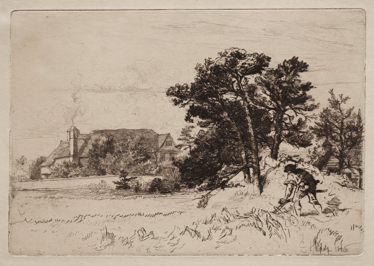 Old Willesley House af Francis Seymour Haden