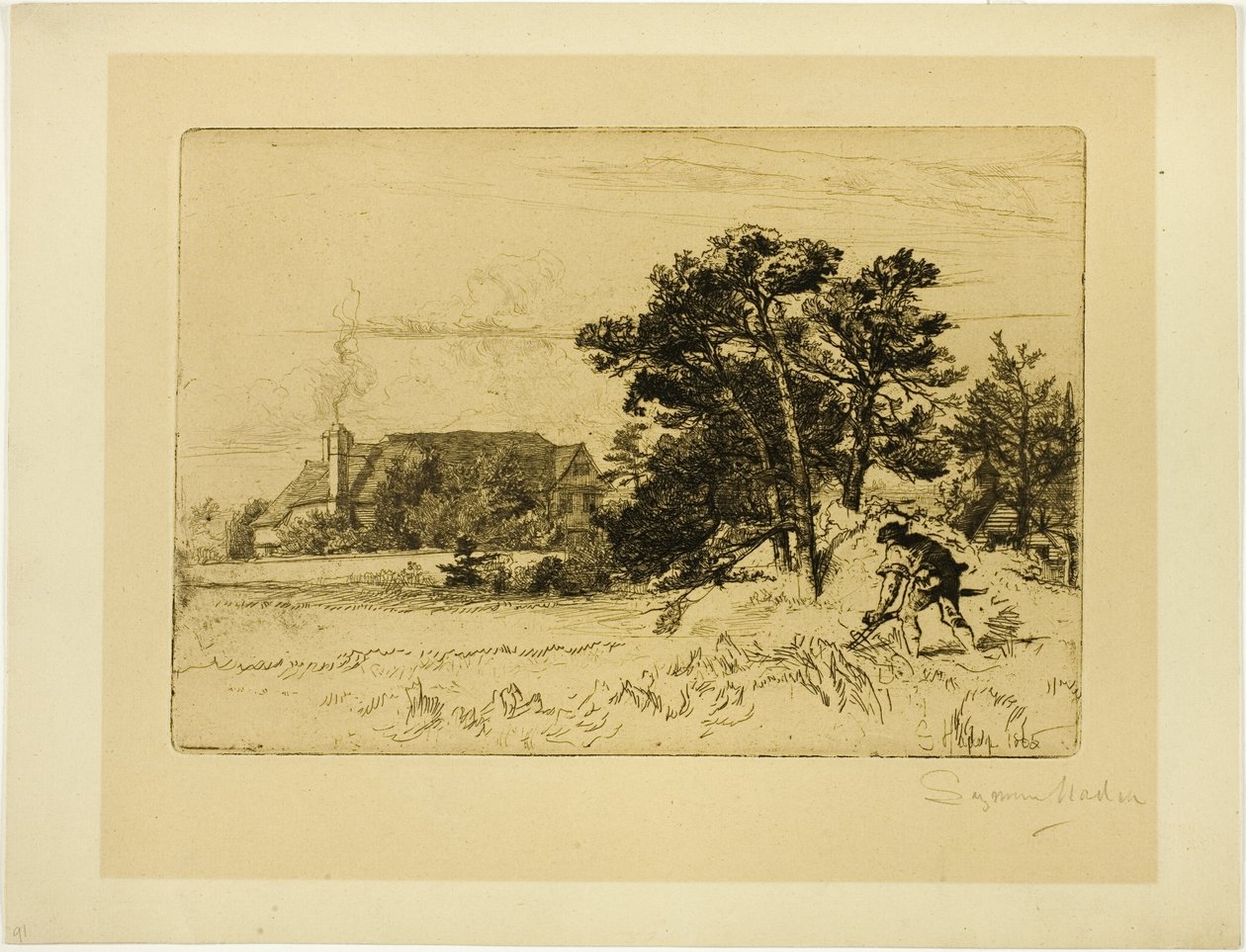 Old Willesley House af Francis Seymour Haden