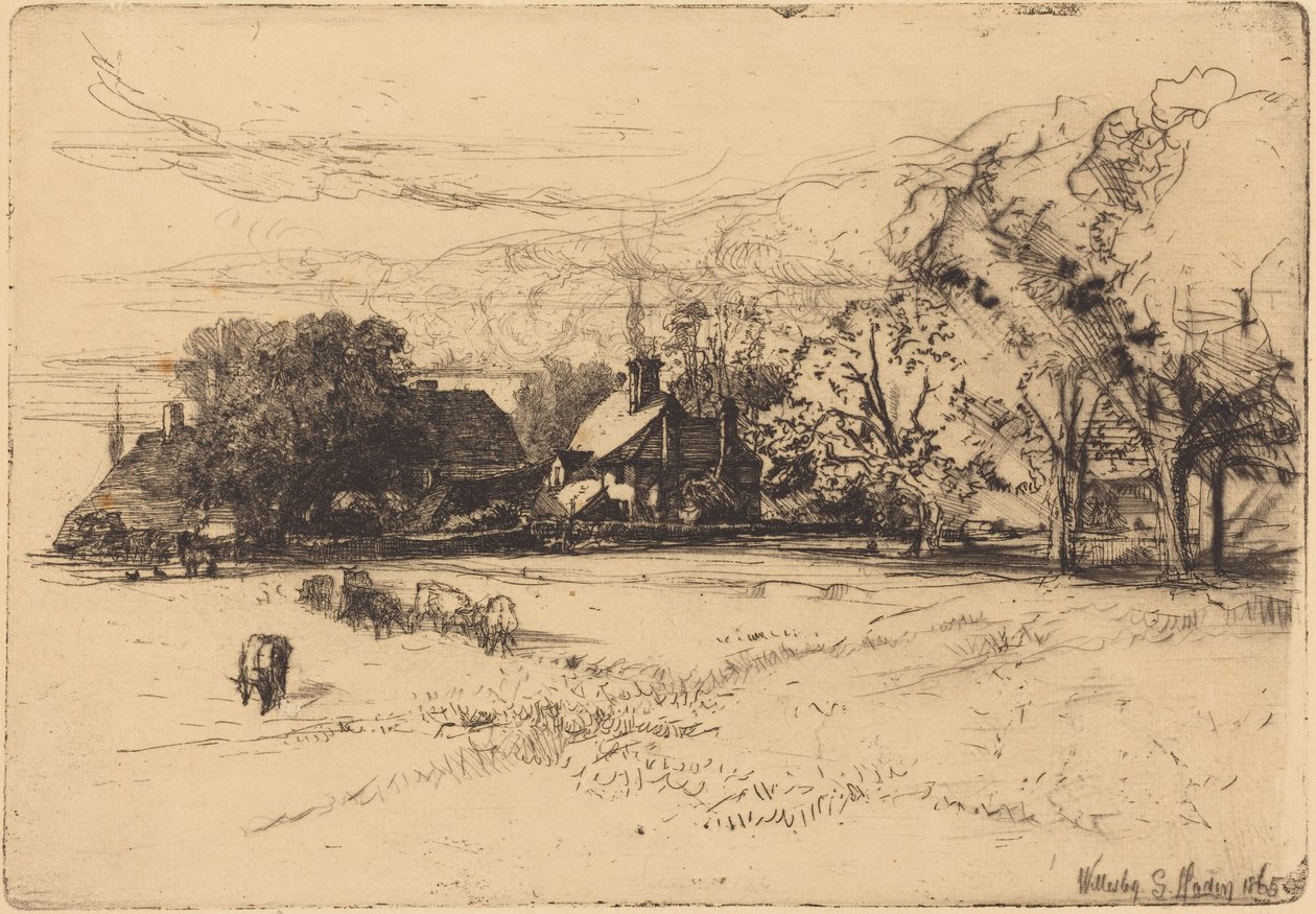 Det gamle Willesley House af Francis Seymour Haden
