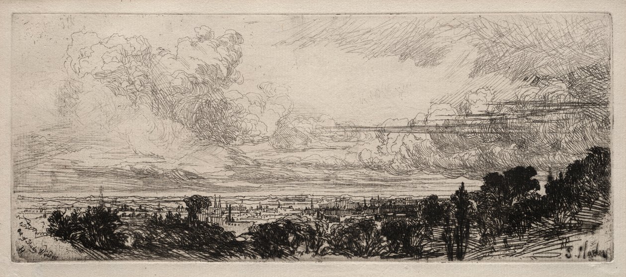 Ud af studievinduet af Francis Seymour Haden