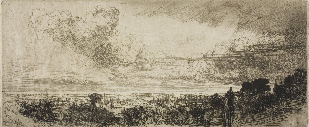 Ud af studievinduet af Francis Seymour Haden