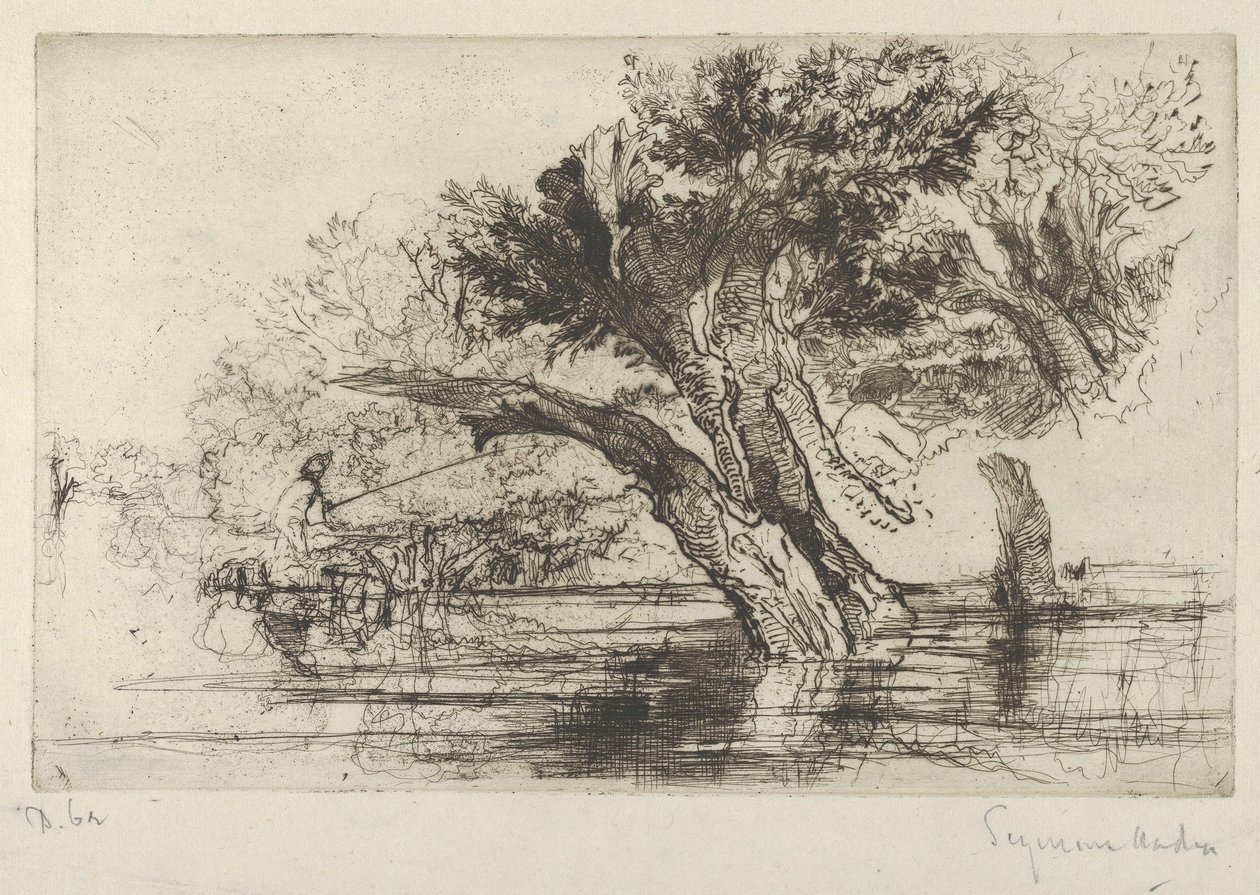 Penton Hook, 1864., 1864. af Francis Seymour Haden