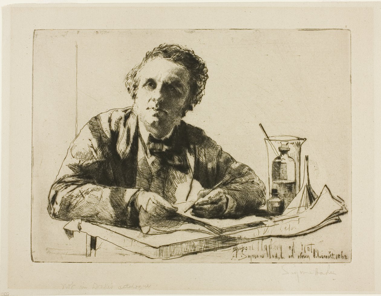 Portræt af Francis Seymour Haden, nr. 2 (Mens ætsning) af Francis Seymour Haden