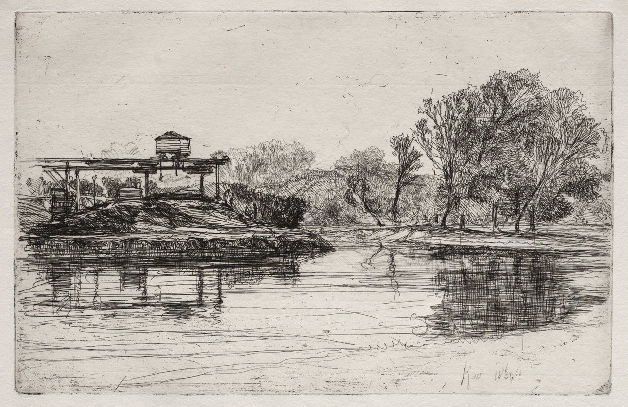 Jernbaneindgreb, 1864. af Francis Seymour Haden