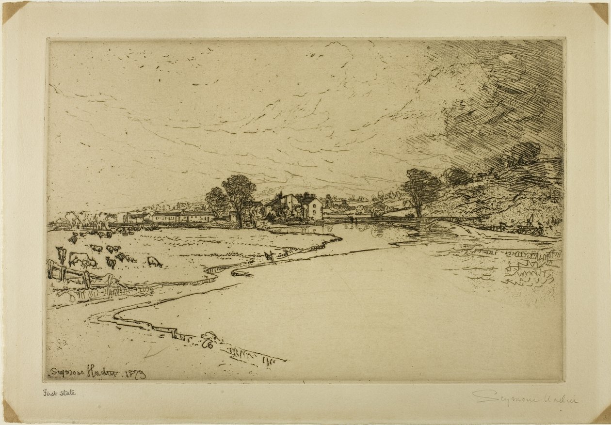 Sawley Abbey af Francis Seymour Haden