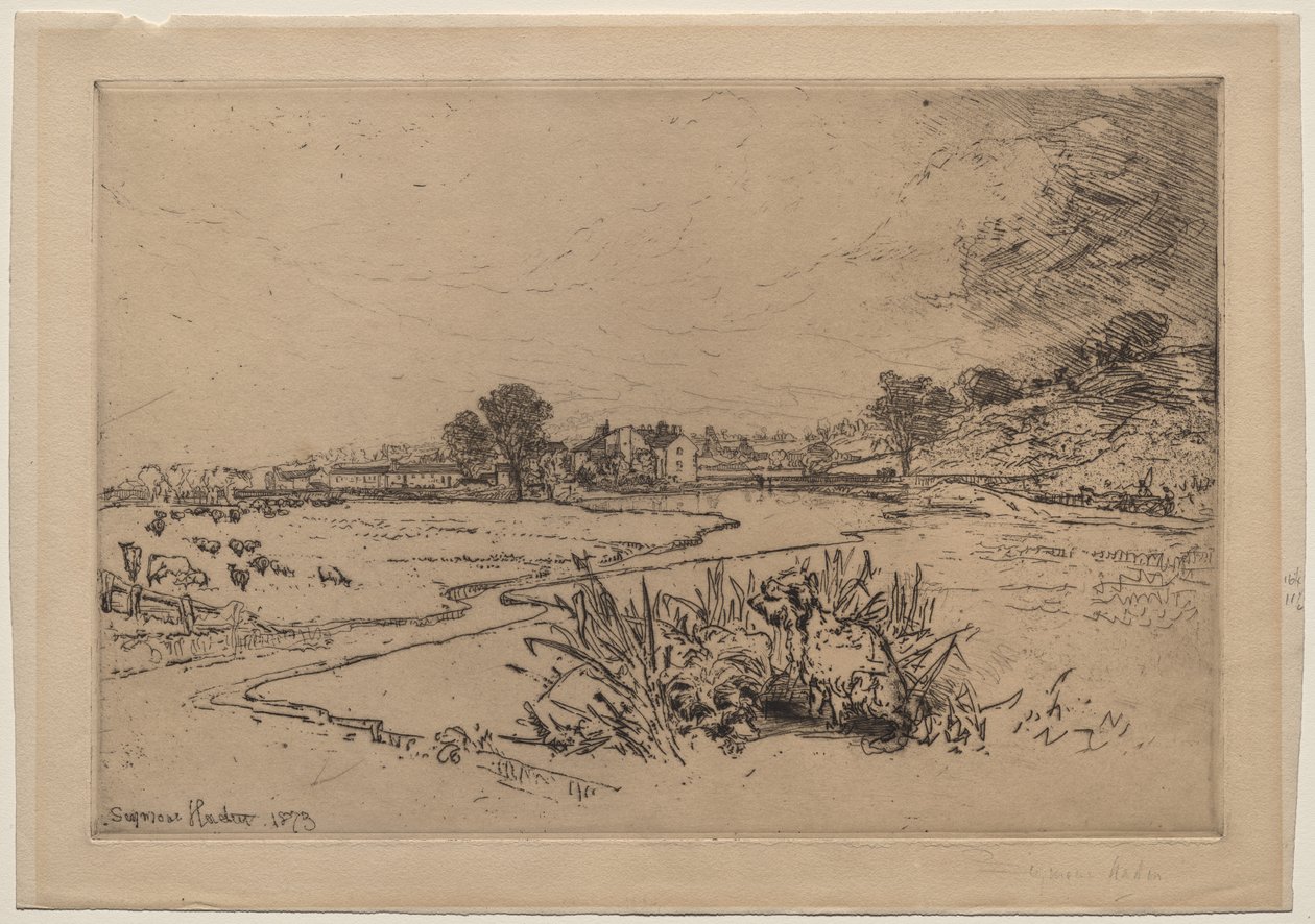 Sawley Abbey af Francis Seymour Haden
