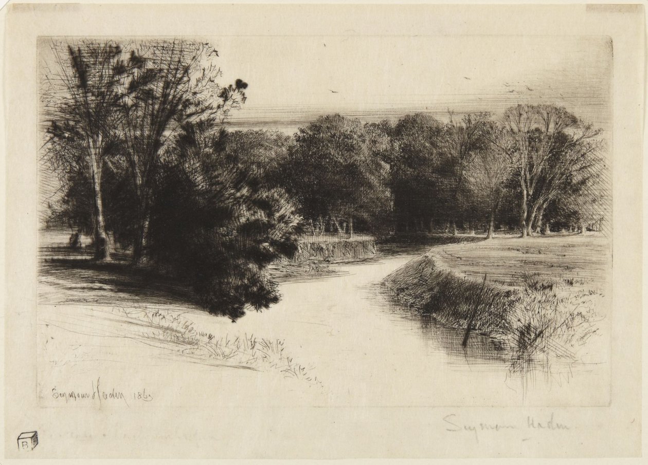 Solnedgang i Irland af Francis Seymour Haden