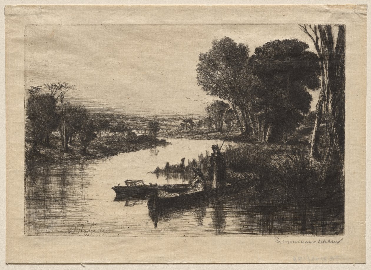 Thames Fishermen (første plade) af Francis Seymour Haden