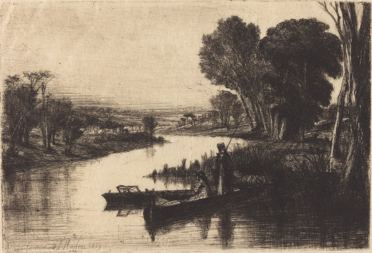 Thames Fishermen af Francis Seymour Haden