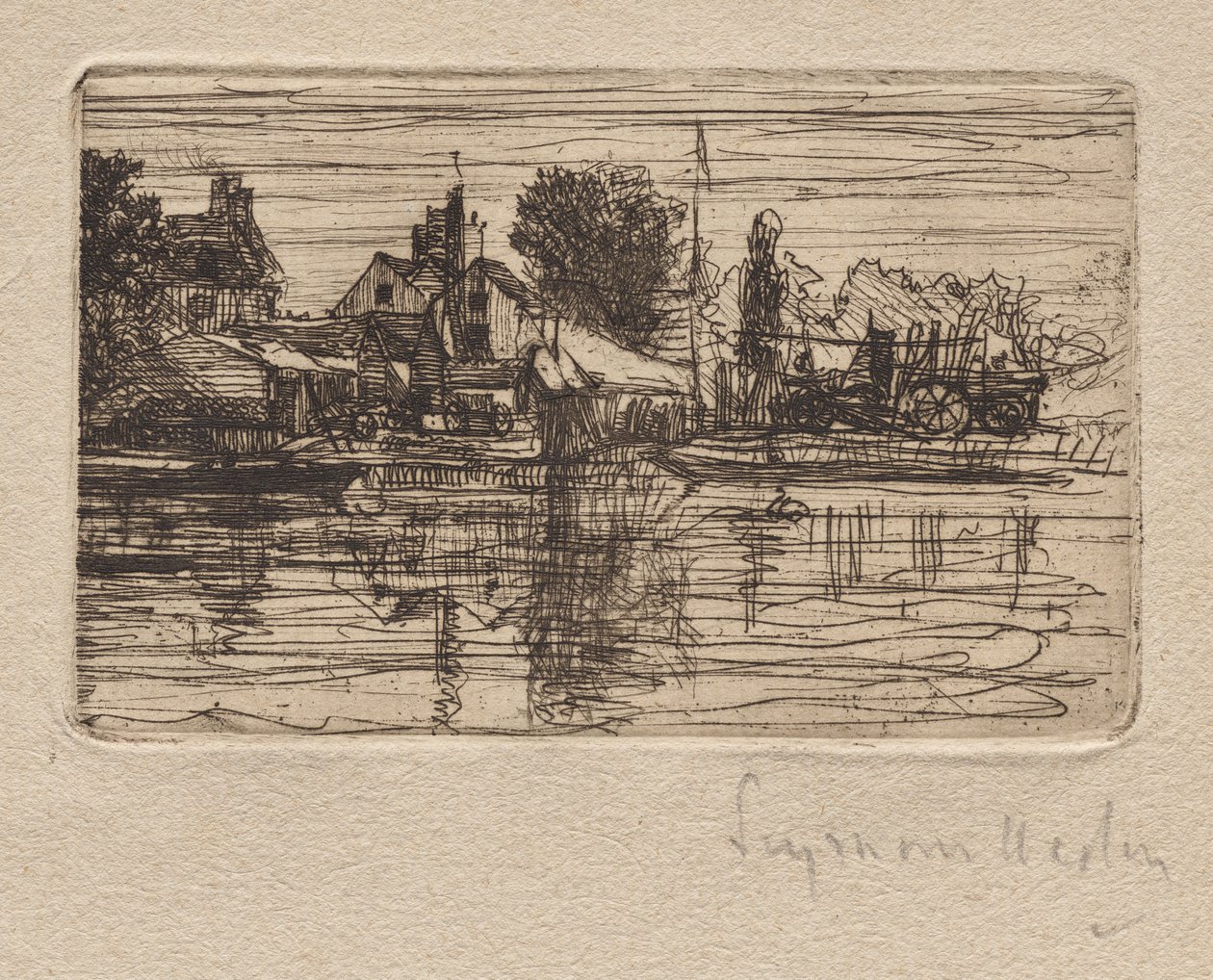 Thames Side af Francis Seymour Haden