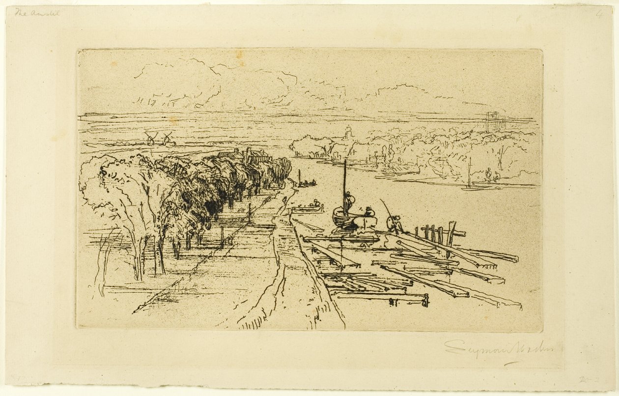 Amstel, nr. II af Francis Seymour Haden