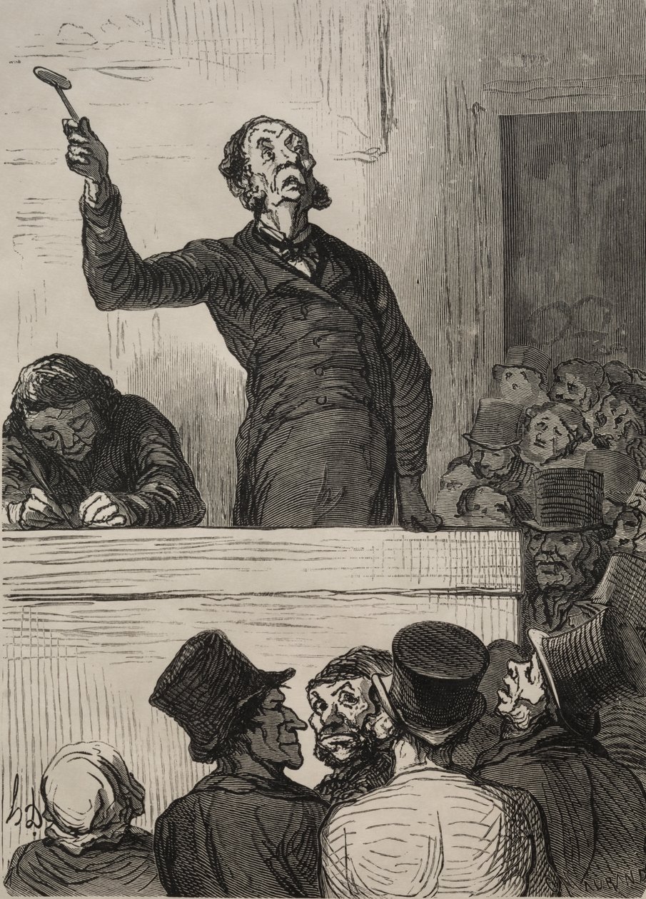 Auktionslokalet: Auktionsholderen af Francis Seymour Haden