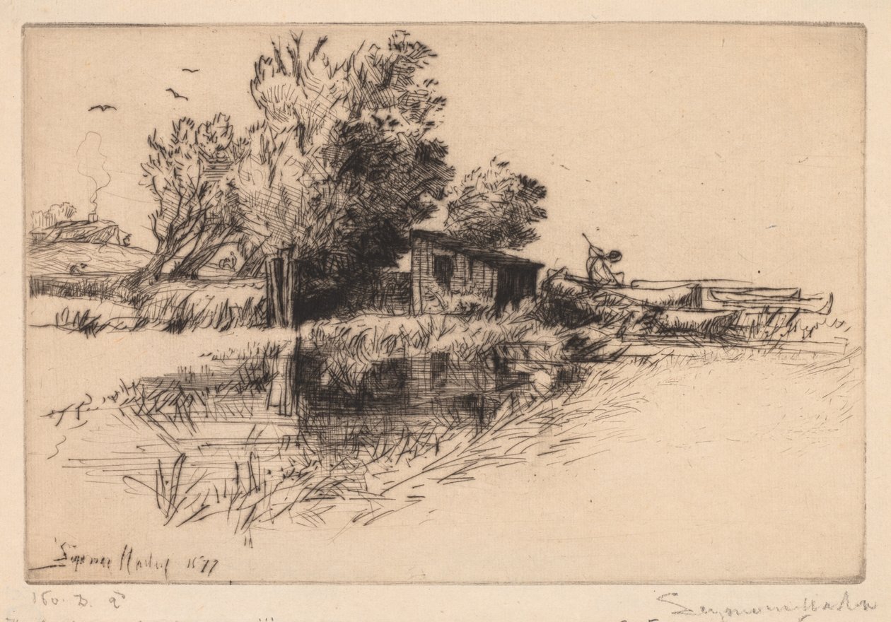 Det lille bådehus af Francis Seymour Haden