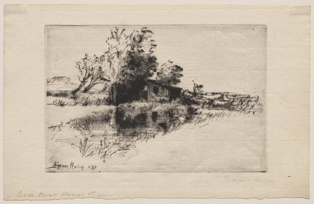 Det lille bådehus af Francis Seymour Haden