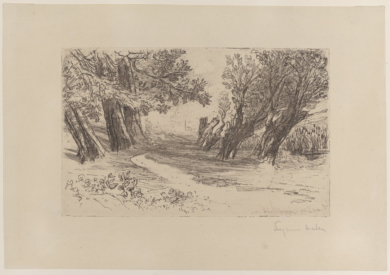 De elskendes vandring, nr. I, 1864., 1864. af Francis Seymour Haden