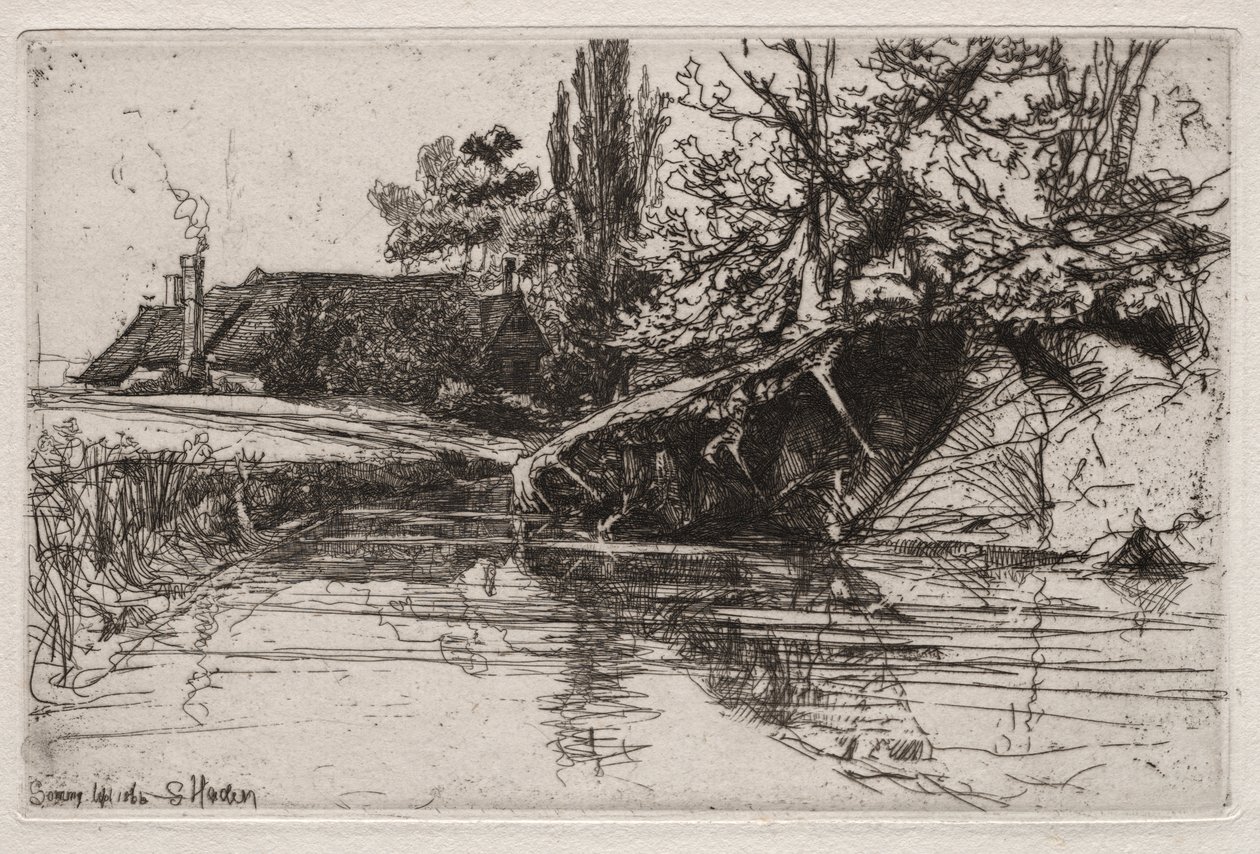 Voldgraven Huset af Francis Seymour Haden