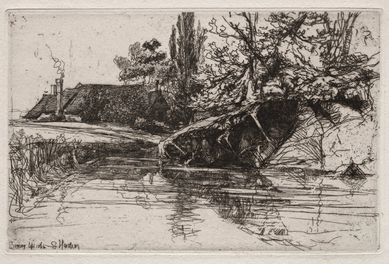 Voldgraven, 1865. af Francis Seymour Haden