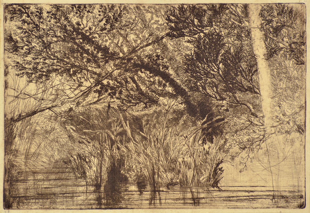 Munden af en bæk nr. 1 af Francis Seymour Haden