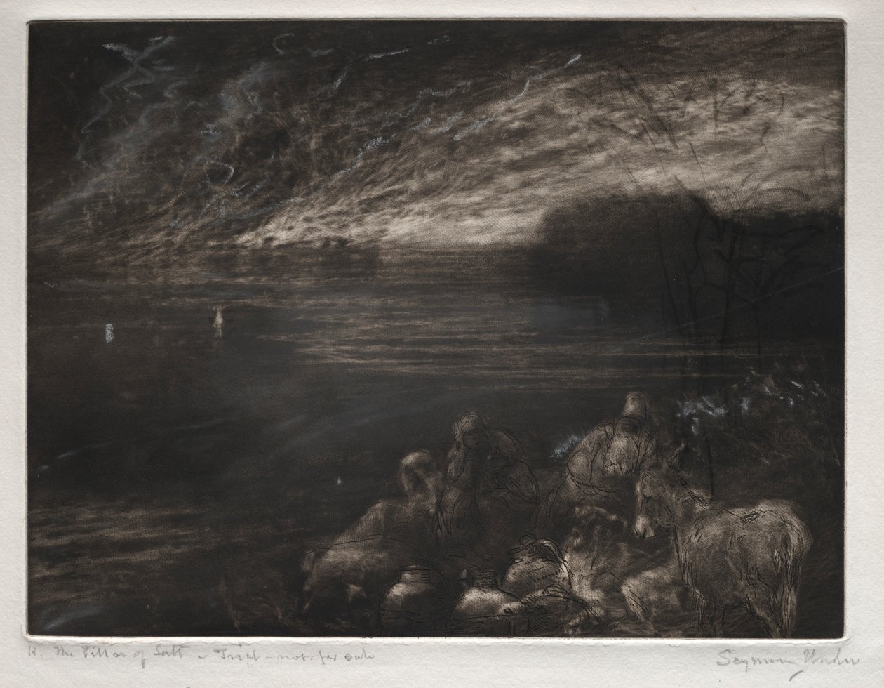 Saltsøjlen. af Francis Seymour Haden