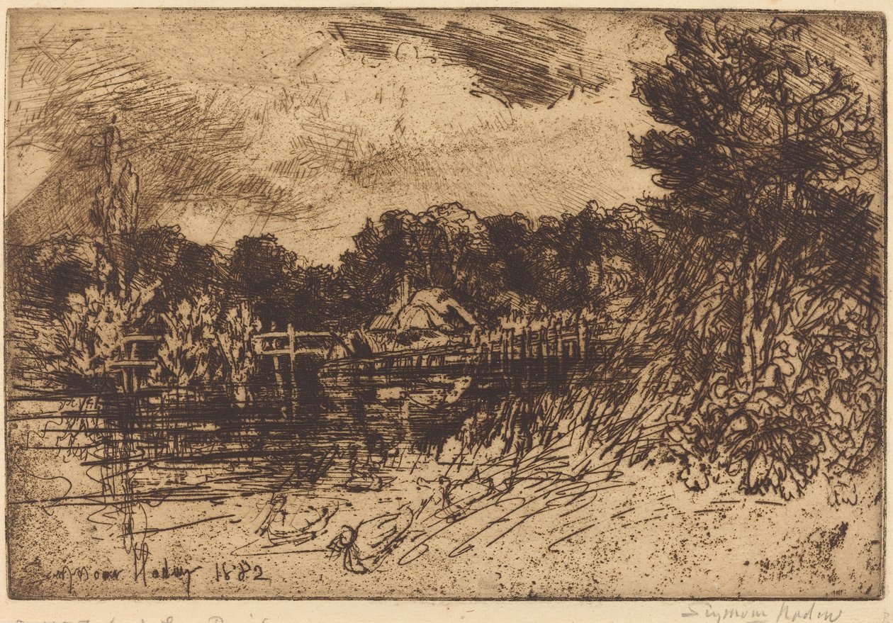 Prøven i Longsogne af Francis Seymour Haden
