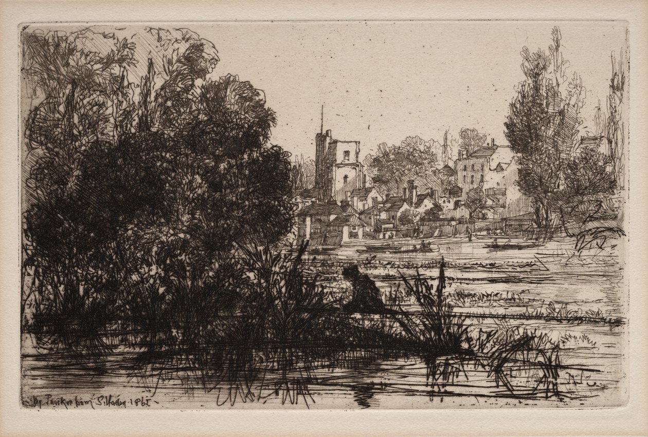 Twickenham kirke af Francis Seymour Haden