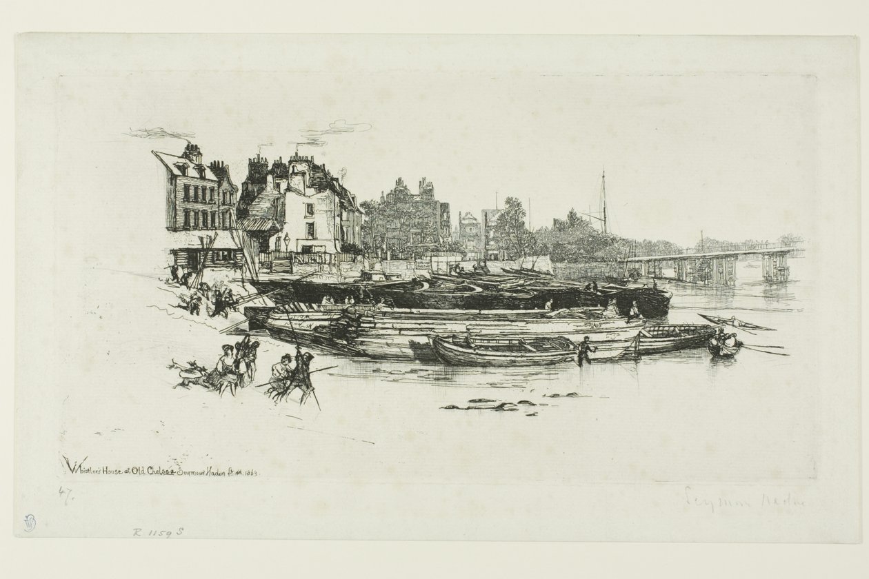 Whistlers hus, Chelsea af Francis Seymour Haden