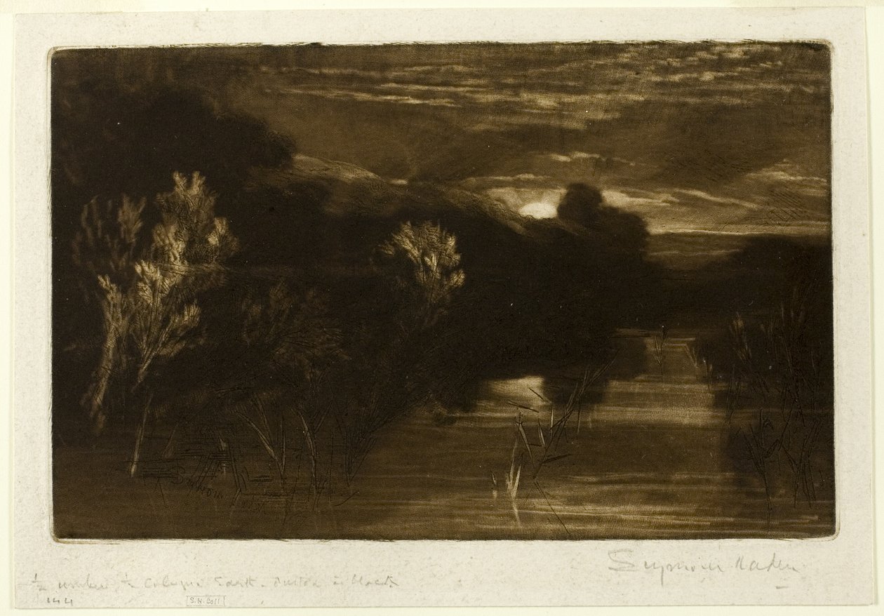 Winchelsea-kanalen af Francis Seymour Haden