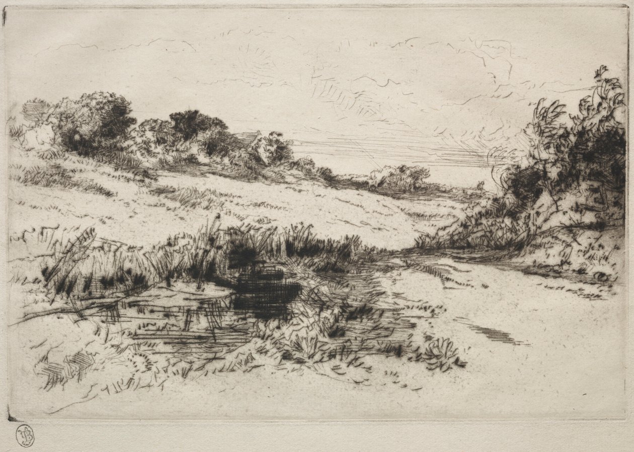 Windmill Hill, nr. 1, ca. 1877 og senere. af Francis Seymour Haden