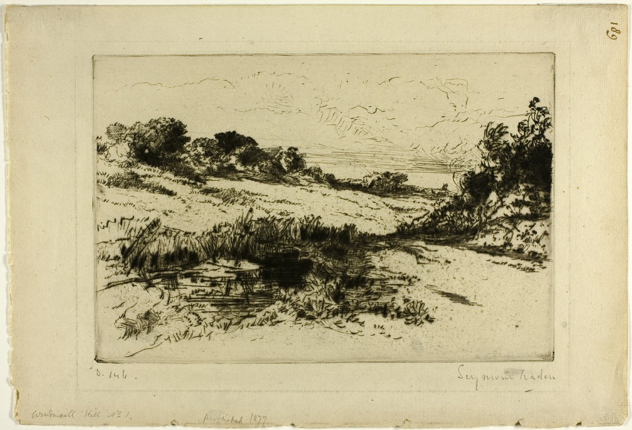 Windmill Hill, nr. I af Francis Seymour Haden