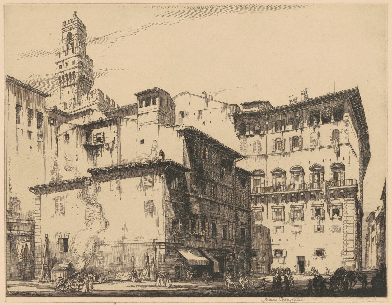 Municipio, Firenze af Francis Sydney Unwin