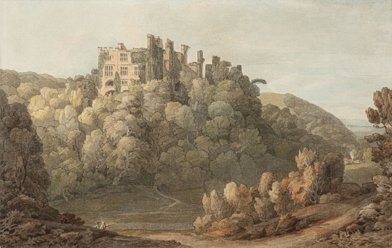 Berry Pomeroy Castle, Devon af Francis Towne