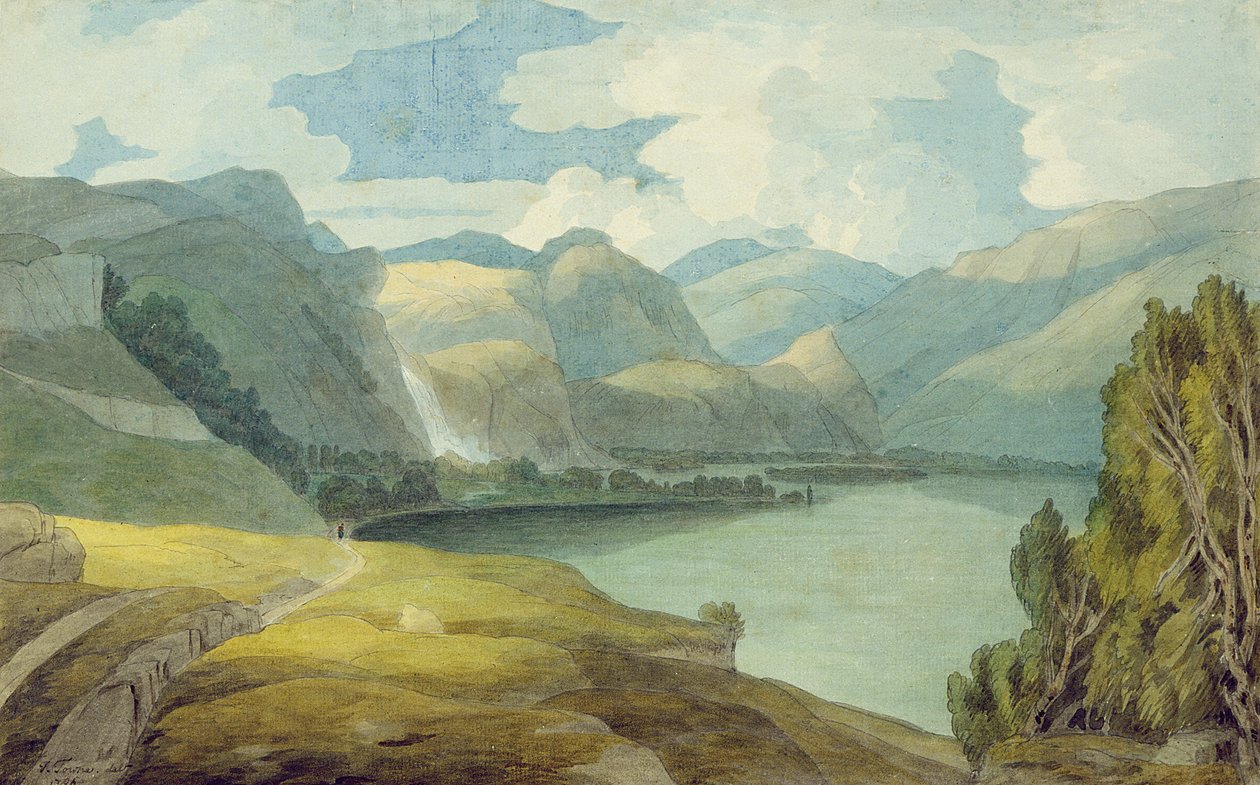 Derwentwater ser mod syd af Francis Towne