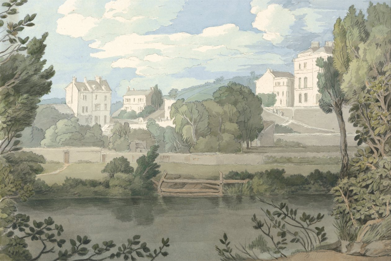 Huse i nærheden af Plymouth af Francis Towne