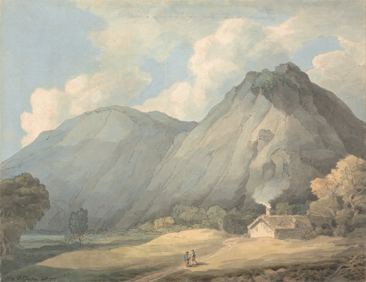 I nærheden af Aberddeola, Nordwales af Francis Towne