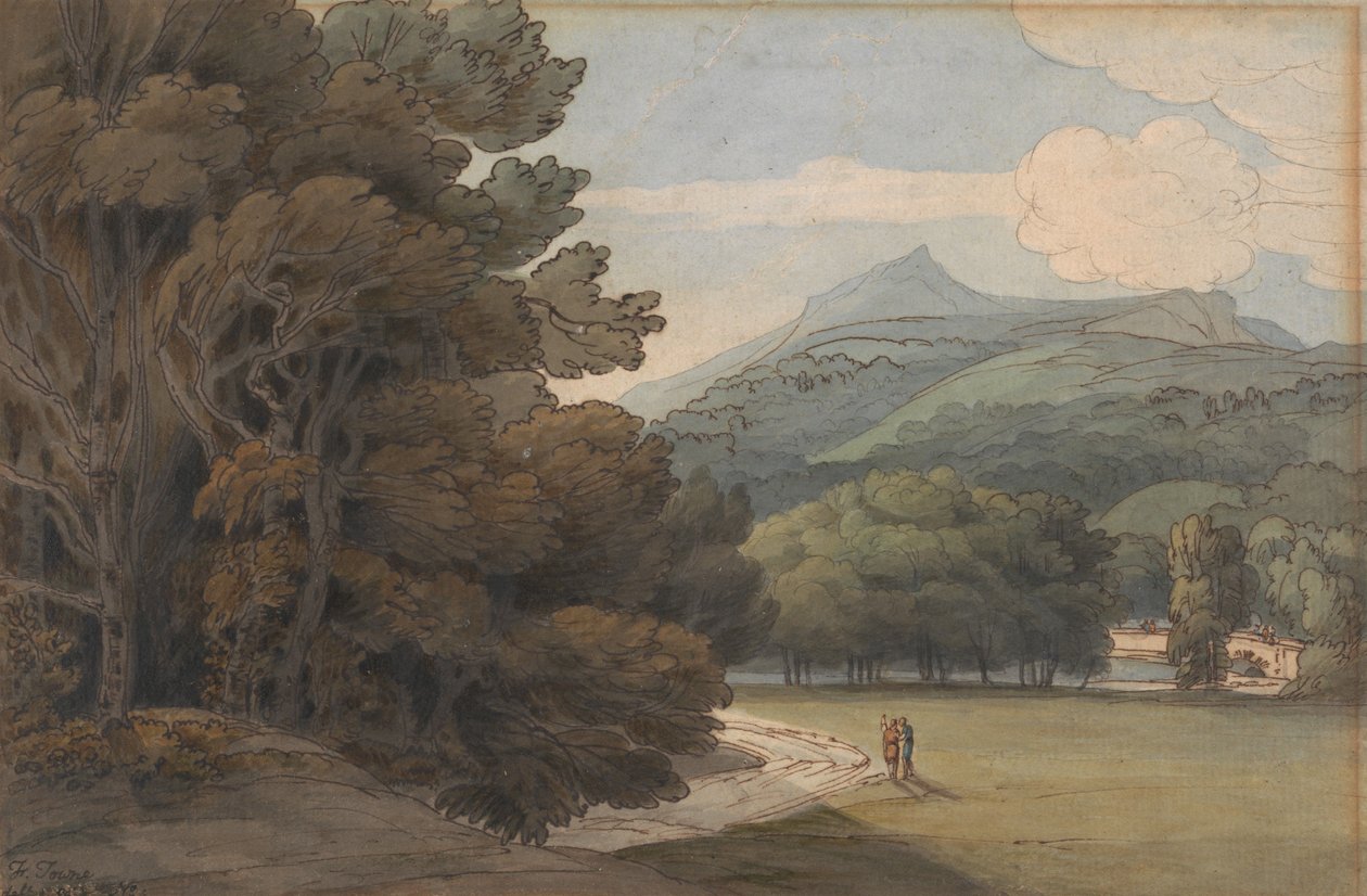 Nær Ambleside af Francis Towne