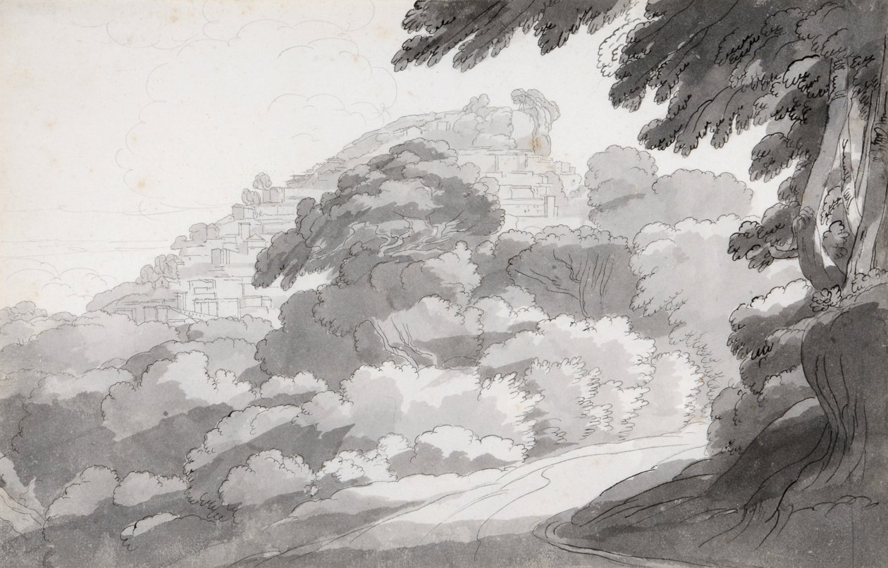 Rocca di Papa af Francis Towne