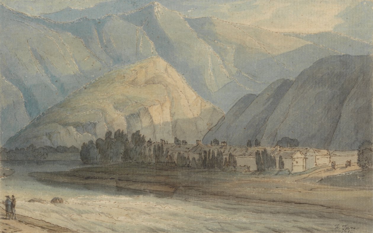 Grange ved hovedet af Keswick-søen af Francis Towne