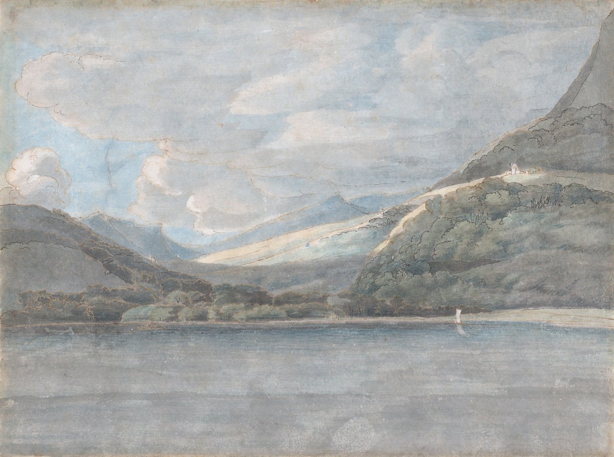 Udsigt over Comosøen, 27. august 1781. af Francis Towne