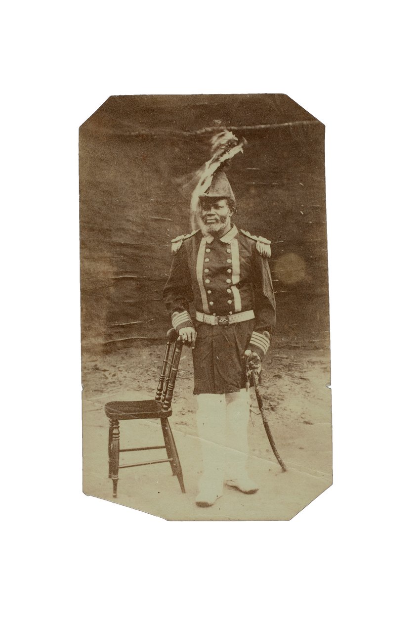 King Jack of Turtle Cove, Gabon, ca. 1875 (albumin print) af Francis W. Joaque